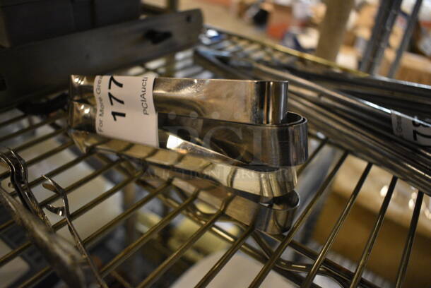 6 Metal Tongs. 6". 6 Times Your Bid! - Image 2 of 2