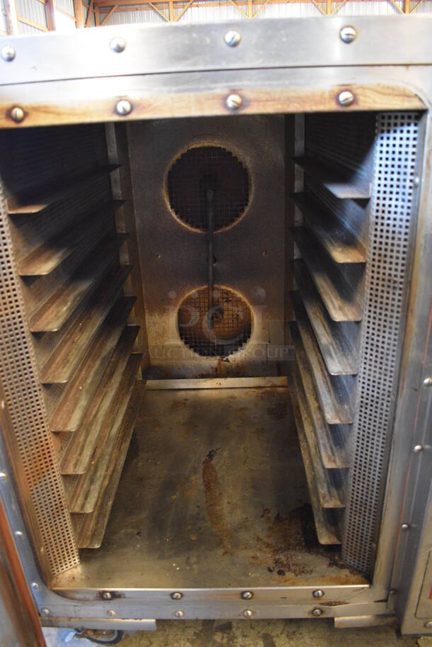 BEAUTIFUL! Oliver Model 690-NC2 Stainless Steel Commercial Electric Powered Convection Oven w/ View Through Door on Commercial Casters. 480 Volts, 3 Phase. 33x44x42 - Image 7 of 7