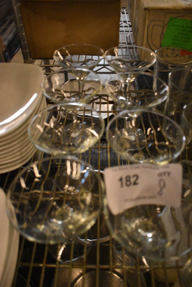 8 Martini Glasses. 4x4x6. 8 Times Your Bid! - Image 2 of 3