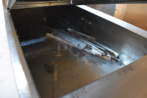 GREAT! Randell Stainless Steel Commercial Prep Station w/ 2 Drawers, Door and 2 Lids on Commercial Casters. 84x41.5x37. Tested and Powers On But Does Not Get Cold - Image 3 of 9