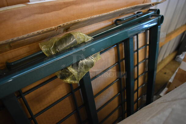 BRAND NEW IN BOX! Lot of 2 Green Metro Style Frames and 1 Dunnage Style Cover. 48x24x1.5 - Image 2 of 4