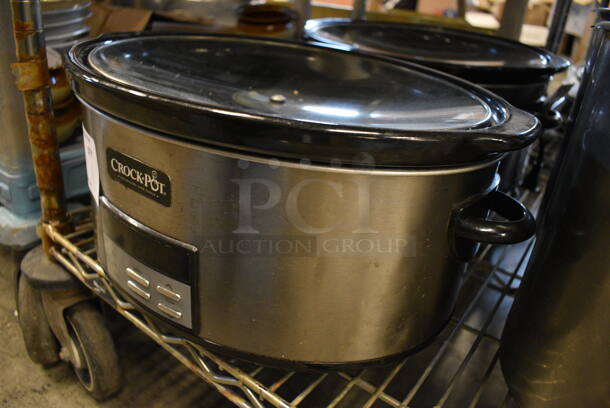 Crock Pot Stainless Steel Countertop Slow Cooker w/ Lid. 16x12x9 - Image 3 of 3