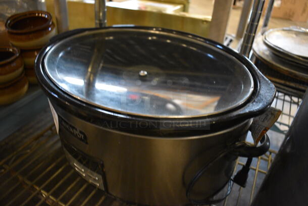 Crock Pot Stainless Steel Countertop Slow Cooker w/ Lid. 16x12x9 - Image 2 of 3