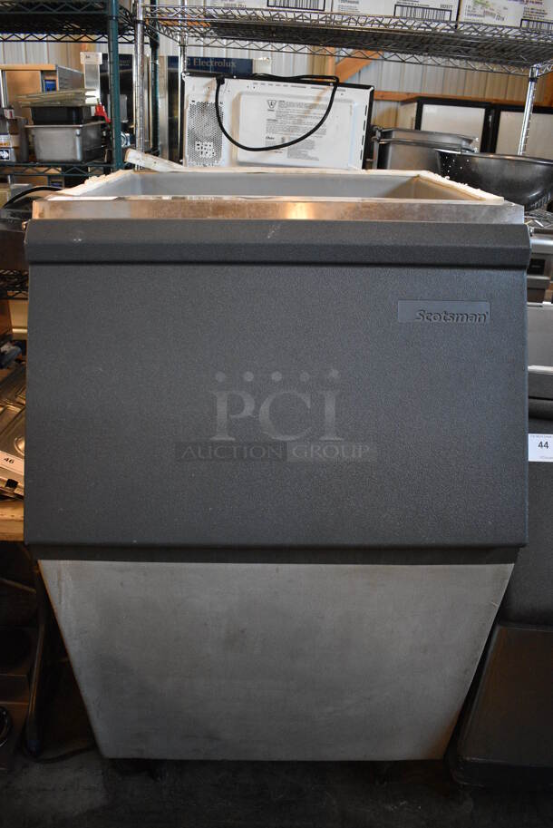 NICE! Scotsman Metal Commercial Ice Bin w/ Poly Flap Lid. 30.5x36x52 - Image 1 of 7