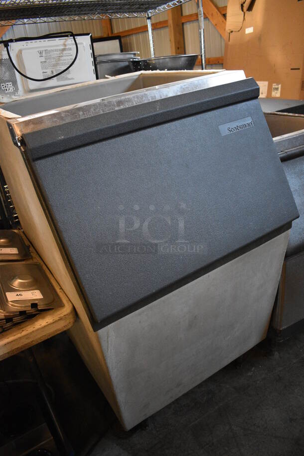 NICE! Scotsman Metal Commercial Ice Bin w/ Poly Flap Lid. 30.5x36x52 - Image 2 of 7