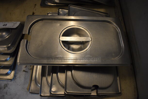 5 Stainless Steel 1/3 Size Drop In Bin Lids. 5 Times Your Bid!