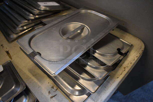 5 Stainless Steel 1/3 Size Drop In Bin Lids. 5 Times Your Bid! - Image 2 of 3