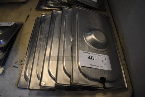 5 Stainless Steel 1/3 Size Drop In Bin Lids. 5 Times Your Bid! - Image 3 of 3