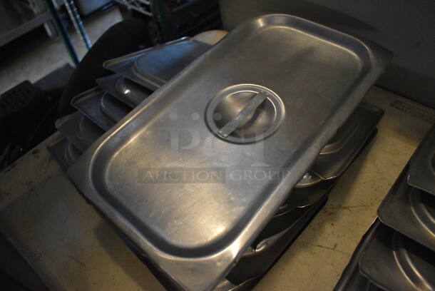 6 Stainless Steel 1/3 Size Drop In Bin Lids. 6 Times Your Bid! - Image 2 of 3