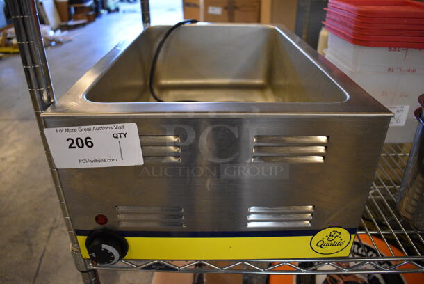 NICE! Adcraft Model FW-1200WF Stainless Steel Commercial Countertop Food Warmer. 120 Volts, 1 Phase. 14.5x23x9. Tested and Working! - Image 1 of 4