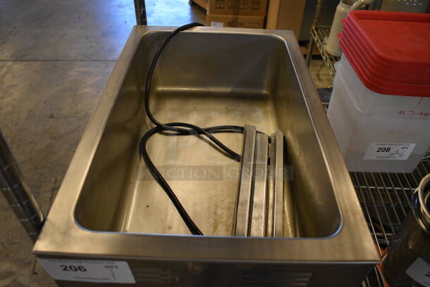 NICE! Adcraft Model FW-1200WF Stainless Steel Commercial Countertop Food Warmer. 120 Volts, 1 Phase. 14.5x23x9. Tested and Working! - Image 3 of 4