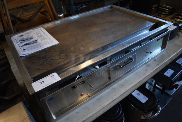 GREAT! Wells Model 2196 Stainless Steel Commercial Drop In Flat Top Griddle. Appears To Be New! 208 Volts. 36.5x24x8 - Image 2 of 6