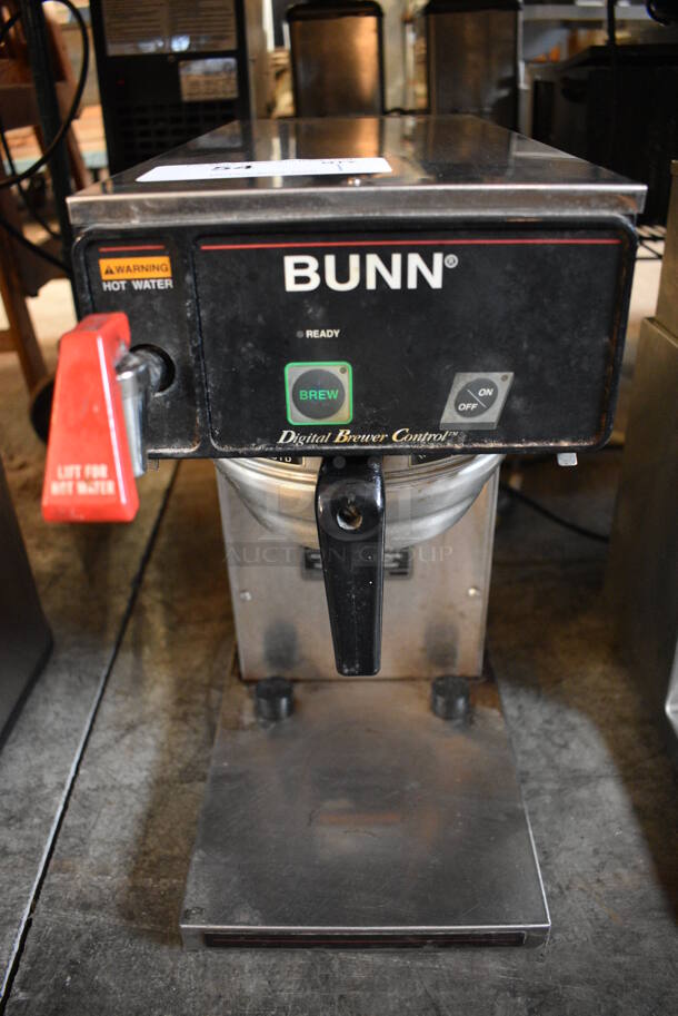 NICE! Bunn Model CDBCF15-TC Stainless Steel Commercial Countertop Coffee Machine w/ Hot Water Dispenser and Metal Brew Basket. 120 Volts, 1 Phase. 18x20.5x18