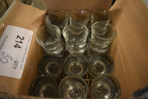 30 Shot Glasses. 2x2x2.5. 30 Times Your Bid! - Image 1 of 2