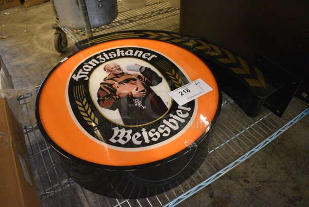 Franziskaner Weissbier Metal Sign. 24x6x22 - Image 2 of 3