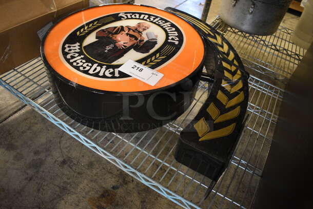 Franziskaner Weissbier Metal Sign. 24x6x22 - Image 3 of 3