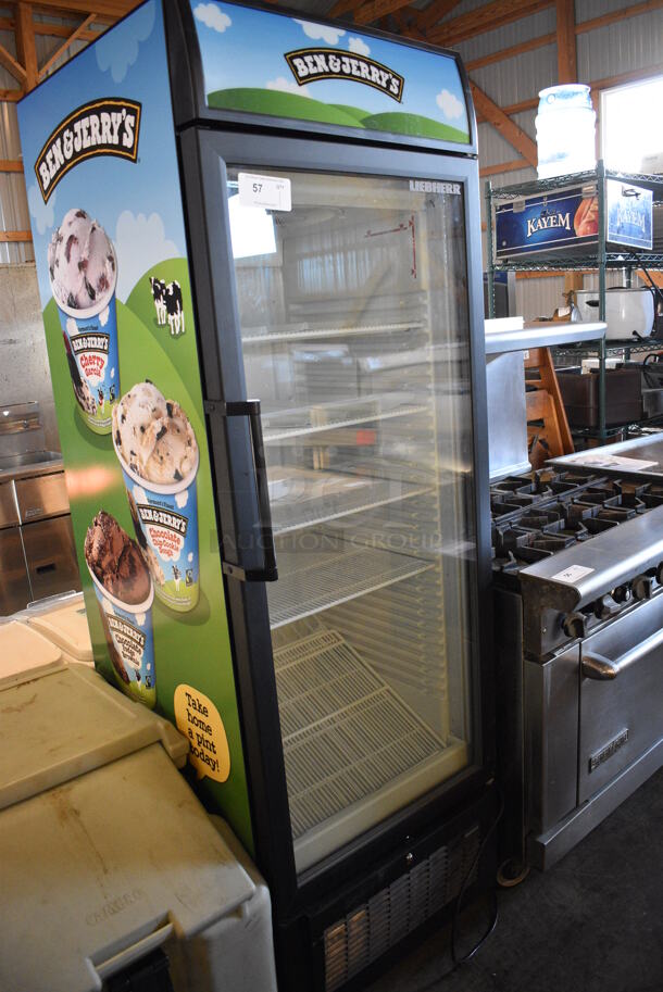 NICE! Liebherr Metal Commercial Single Door Reach In Freezer Merchandiser w/ Poly Coated Racks. 115 Volts, 1 Phase. 26x30x79. Tested and Does Not Power On - Image 2 of 6