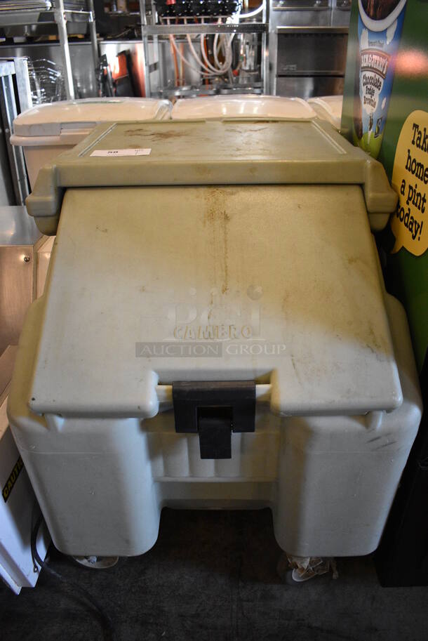 Cambro Gray Poly Portable Ice Bin on Commercial Casters. 23x29x29 - Image 1 of 5