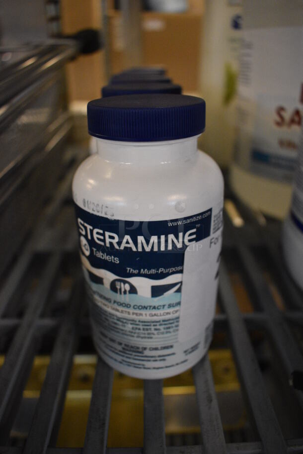 6 Steramine Sterilizer Tablets. 2.5x2.5x5. 6 Times Your Bid!