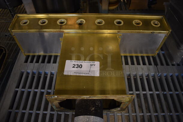 Gold Finish 8 Tap Beer Tower. 23x6x13 - Image 1 of 4