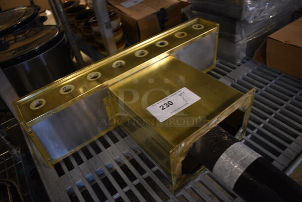 Gold Finish 8 Tap Beer Tower. 23x6x13 - Image 3 of 4