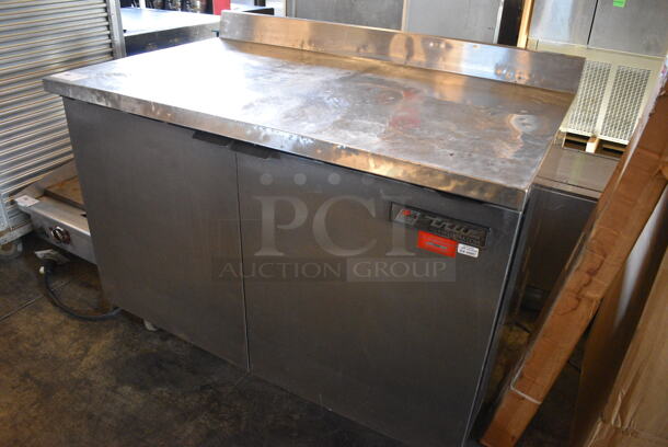 GREAT! True Model TWT-48 Stainless Steel Commercial 2 Door Work Top Cooler on Commercial Casters. 115 Volts, 1 Phase. 48.5x30x39. Tested and Working! - Image 3 of 8