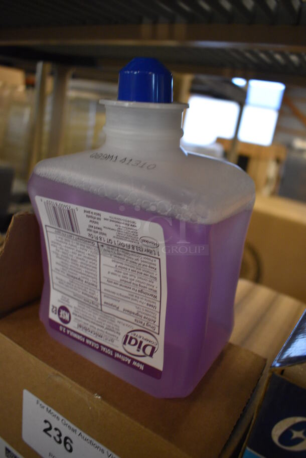 4 Dial Anti Microbial Soap Bottles. 5x3.5x7. 4 Times Your Bid! - Image 2 of 2