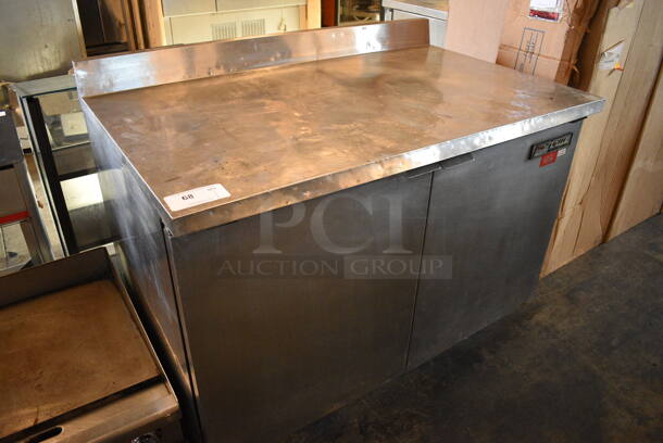 GREAT! True Model TWT-48 Stainless Steel Commercial 2 Door Work Top Cooler on Commercial Casters. 115 Volts, 1 Phase. 48.5x30x39. Tested and Working! - Image 8 of 8