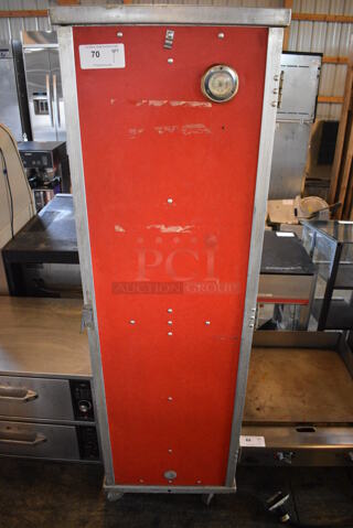 NICE! CresCor Crown X Metal Commercial Portable Heated Holding Cabinet on Commercial Casters. 21x31x70. Tested and Working!