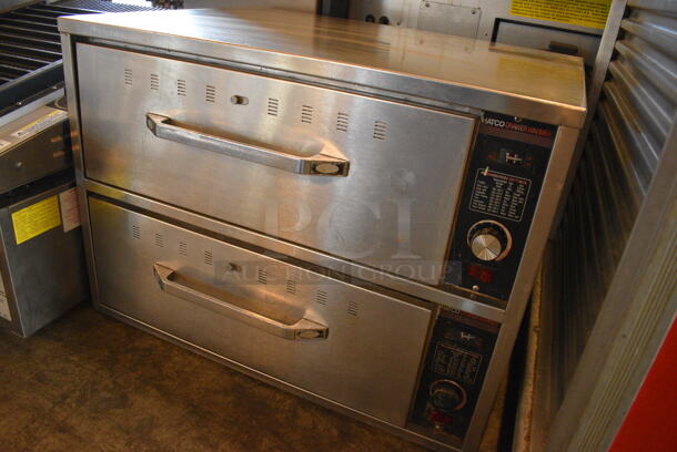 GREAT! Hatco Stainless Steel Commercial Countertop Electric Powered 2 Drawer Warming Drawer. 29.5x24x21.5. Cannot Test Due To Missing Power Cord - Image 2 of 7
