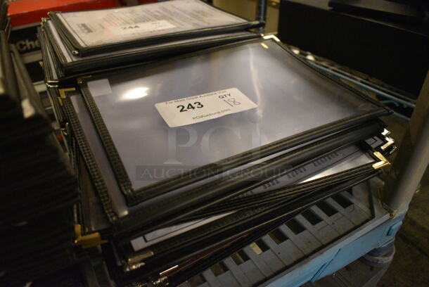 18 Black and Clear Menu Covers. 9x11.5. 18 Times Your Bid! - Image 2 of 3