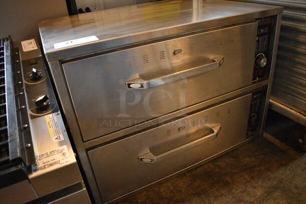 GREAT! Hatco Stainless Steel Commercial Countertop Electric Powered 2 Drawer Warming Drawer. 29.5x24x21.5. Cannot Test Due To Missing Power Cord - Image 3 of 7