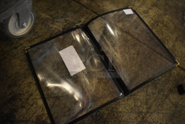 18 Black and Clear Menu Covers. 9x11.5. 18 Times Your Bid! - Image 3 of 3