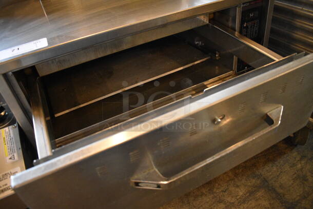 GREAT! Hatco Stainless Steel Commercial Countertop Electric Powered 2 Drawer Warming Drawer. 29.5x24x21.5. Cannot Test Due To Missing Power Cord - Image 5 of 7