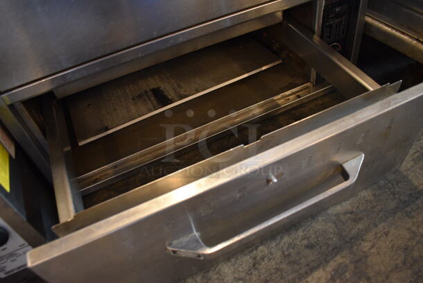 GREAT! Hatco Stainless Steel Commercial Countertop Electric Powered 2 Drawer Warming Drawer. 29.5x24x21.5. Cannot Test Due To Missing Power Cord - Image 6 of 7