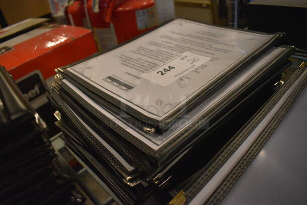 20 Black and Clear Menu Covers. 9x11.5. 20 Times Your Bid! - Image 2 of 3