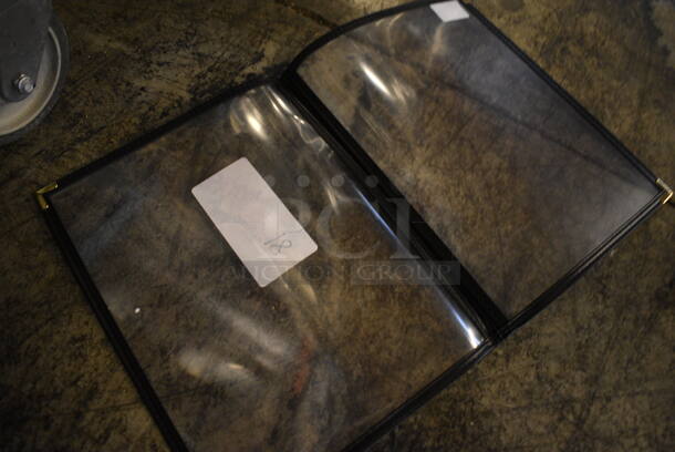 20 Black and Clear Menu Covers. 9x11.5. 20 Times Your Bid! - Image 3 of 3