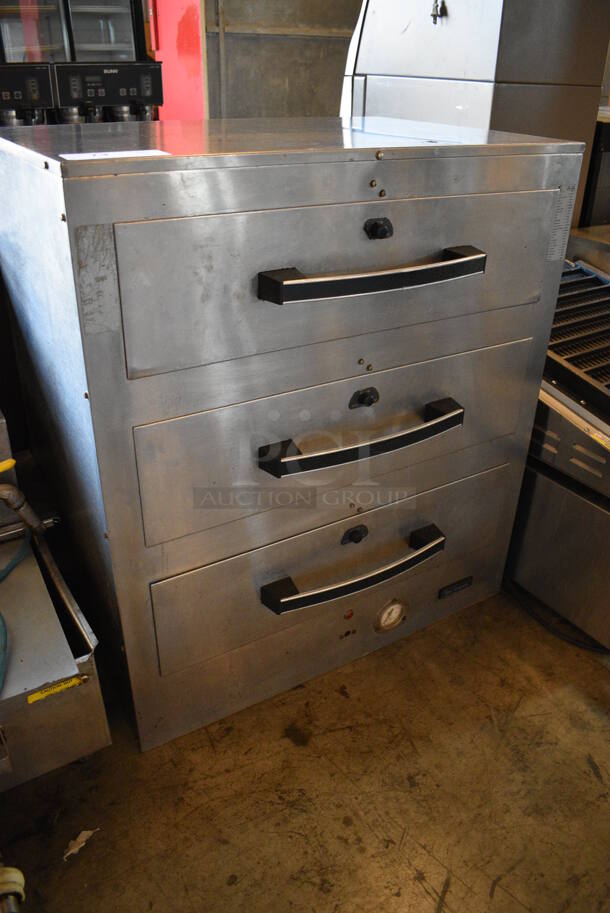 NICE! Toastswell Stainless Steel Commercial Countertop 3 Drawer Warming Drawer. 28.5x21.5x32. Could Not Test - Unit Trips Breaker - Image 2 of 7