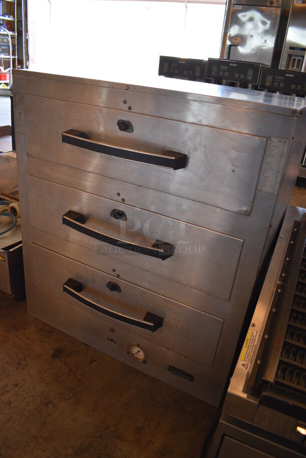 NICE! Toastswell Stainless Steel Commercial Countertop 3 Drawer Warming Drawer. 28.5x21.5x32. Could Not Test - Unit Trips Breaker - Image 3 of 7