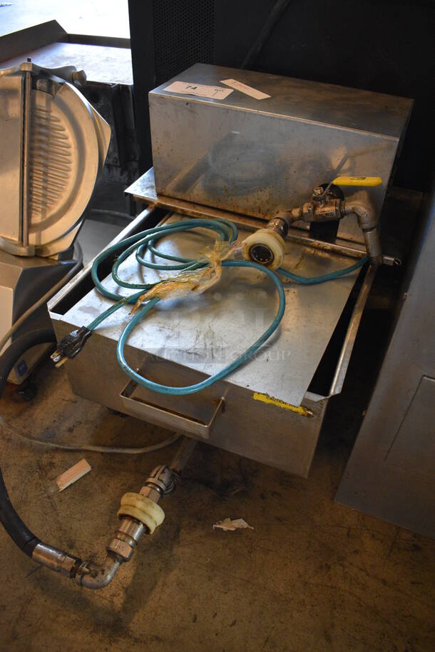 Stainless Steel Commercial Grease Oil Filtration System on Commercial Casters. 19x25x19 - Image 2 of 6