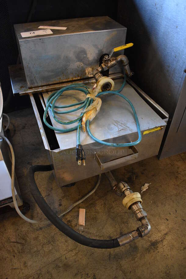 Stainless Steel Commercial Grease Oil Filtration System on Commercial Casters. 19x25x19 - Image 4 of 6