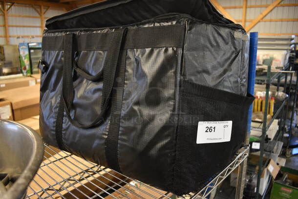 Black Insulated Bag. 24x15x17