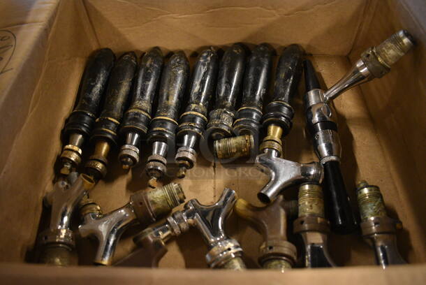 ALL ONE MONEY! Lot of 8 Beer Tap Handles and Various Spigots!