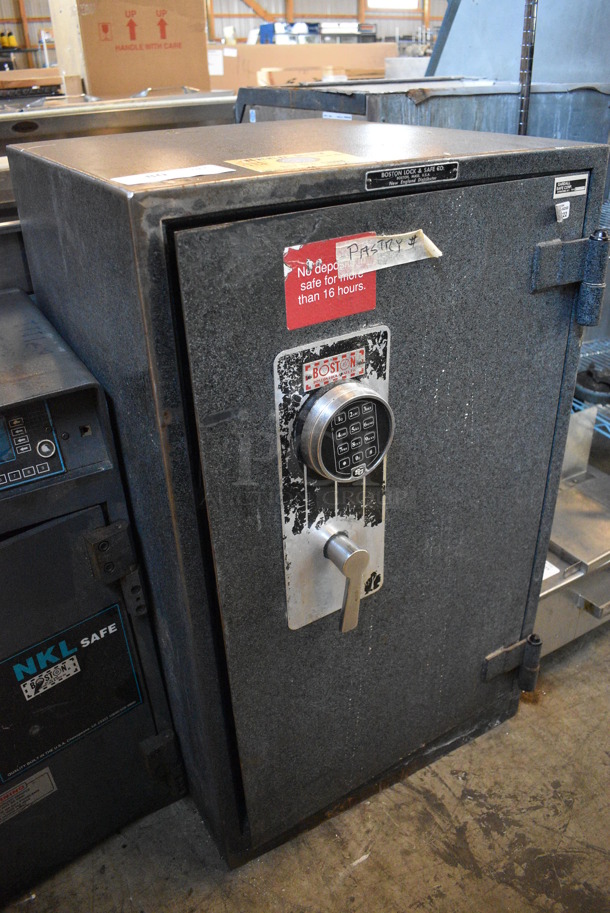 Boston Gardall Metal Gray Single Compartment Safe. Does Not Come w/ Combination. 22.5x25x37 - Image 2 of 11