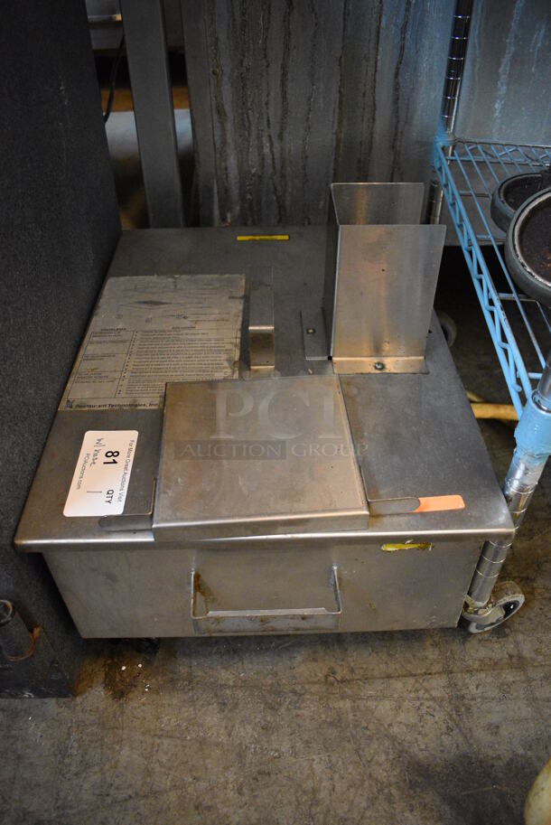 Stainless Steel Commercial Grease Oil Filtration System w/ Hose on Commercial Casters. 16.5x23x16 - Image 2 of 6