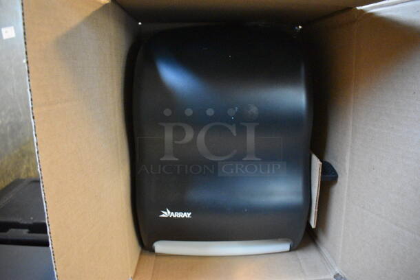 3 BRAND NEW IN BOX! Array Gray Poly Wall Mount Paper Towel Dispensers. 12.5x9x15. 3 Times Your Bid! - Image 2 of 4