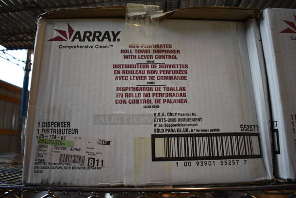 3 BRAND NEW IN BOX! Array Gray Poly Wall Mount Paper Towel Dispensers. 12.5x9x15. 3 Times Your Bid! - Image 4 of 4