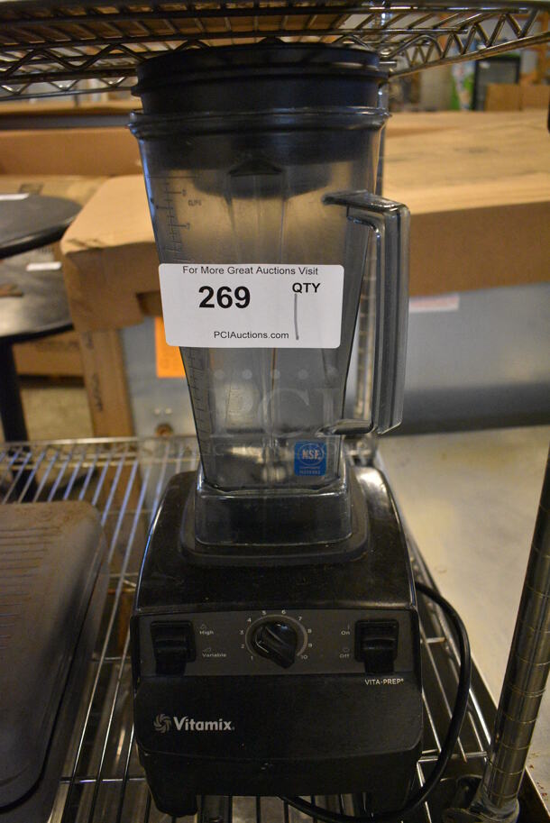 Vita-Mix Model VM1101 Metal Countertop Blender w/ Pitcher. 120 Volts, 1 Phase. 8x9x19. Tested and Working!
