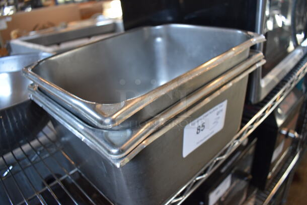 3 Stainless Steel 1/2 Size Drop In Bins. 1/2x6. 3 Times Your Bid! - Image 2 of 3