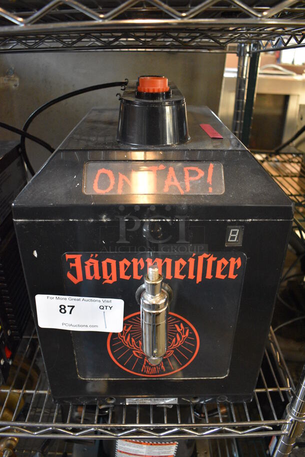 Jagermeister Model Jemus Metal Commercial Countertop Shot Dispenser. 11.5x18x18. Tested and Powers On!